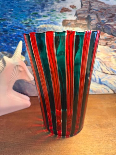 Venini glass vase canne - vase, canne"
