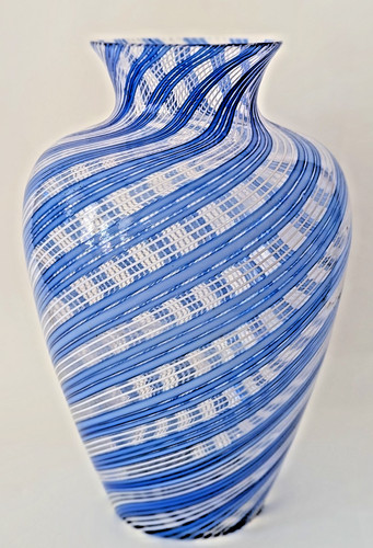 Murano venini art glass vase - murano,