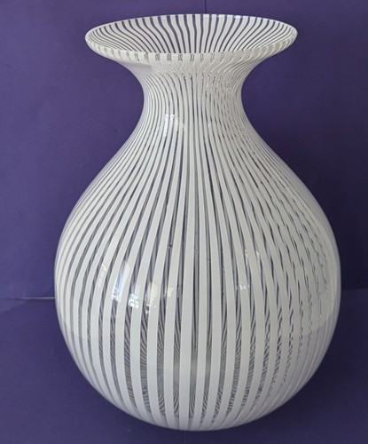 Murano venini art glass vase - murano,