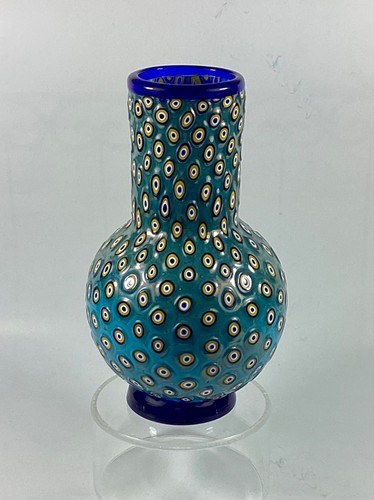 Murano glass murrine vase - murrine,