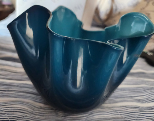 Venini fazzoletto vase signed - venini,